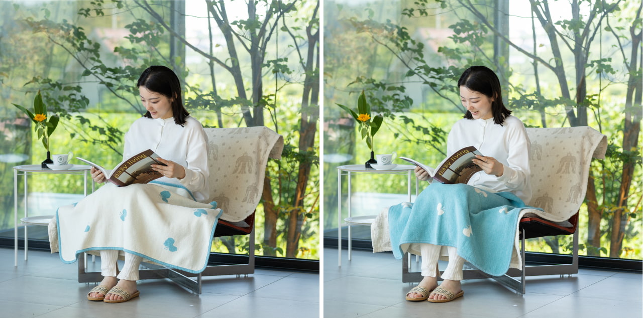 KLIPPAN ミニブランケット活用術10選 ー赤ちゃん・ひざ掛け