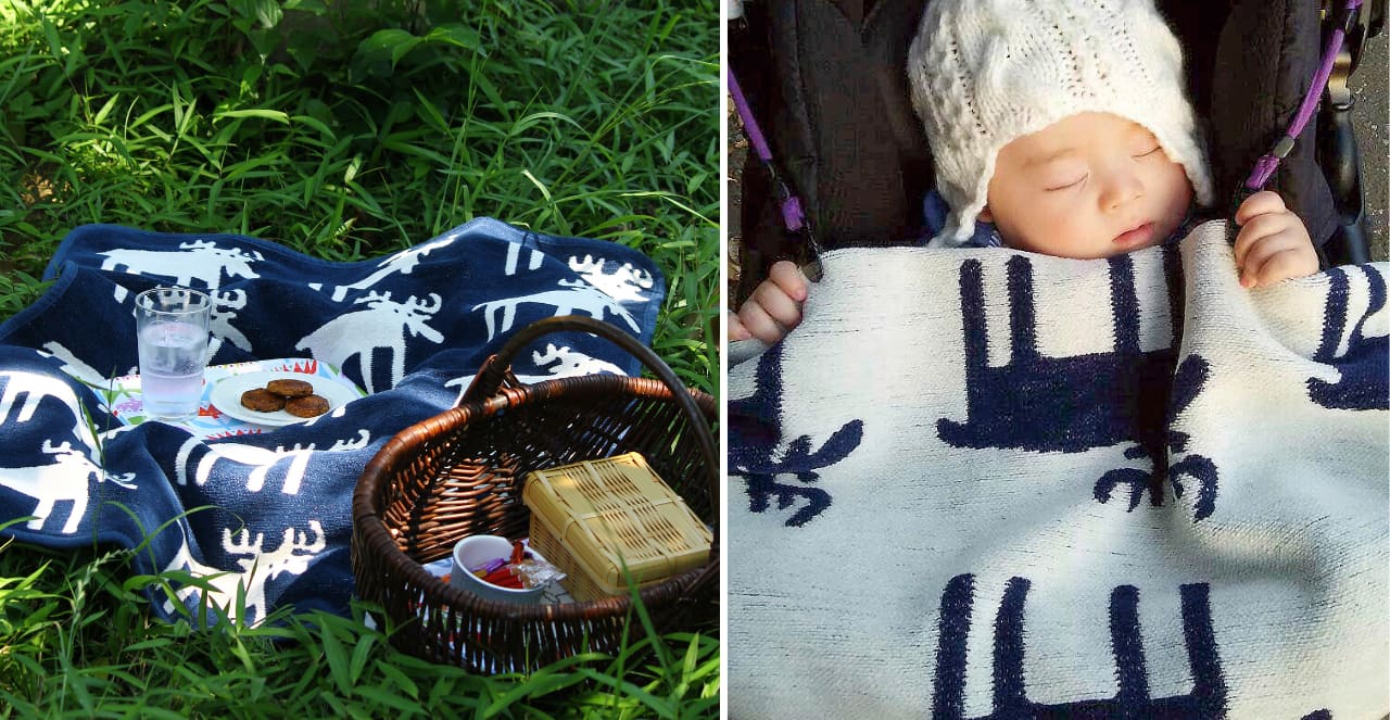 KLIPPAN ミニブランケット活用術10選 ー赤ちゃん・ひざ掛け