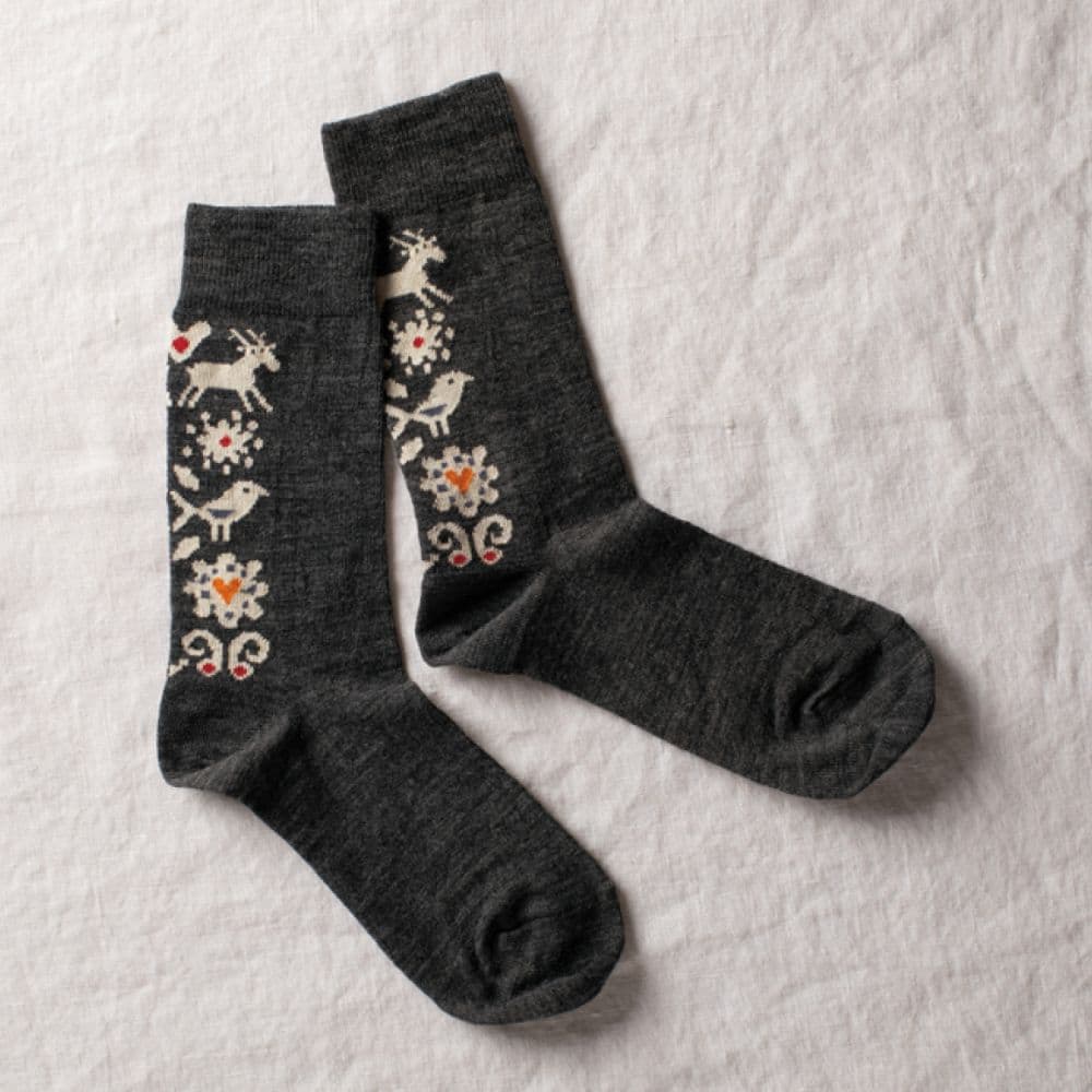 レディース］ Bengt&Lotta/ベングト＆ロッタ ソックス バード ブラック