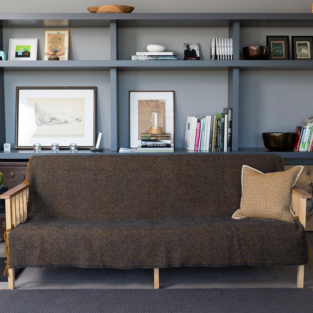 KLIPPAN/クリッパン スロー ZIGZAG（ジグザグ） ダークブラウン