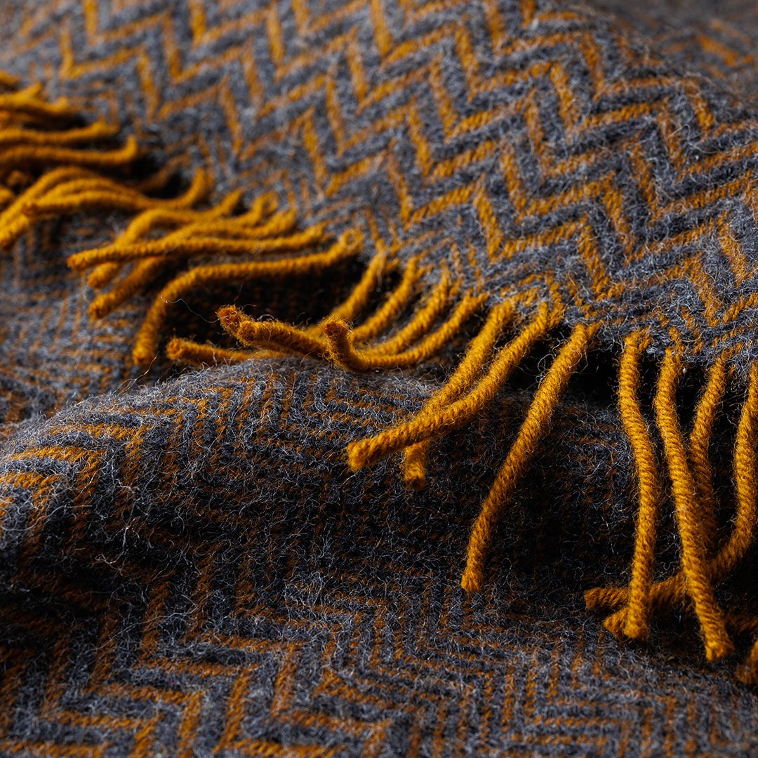 KLIPPAN/クリッパン スロー ZIGZAG（ジグザグ） ダークブラウン