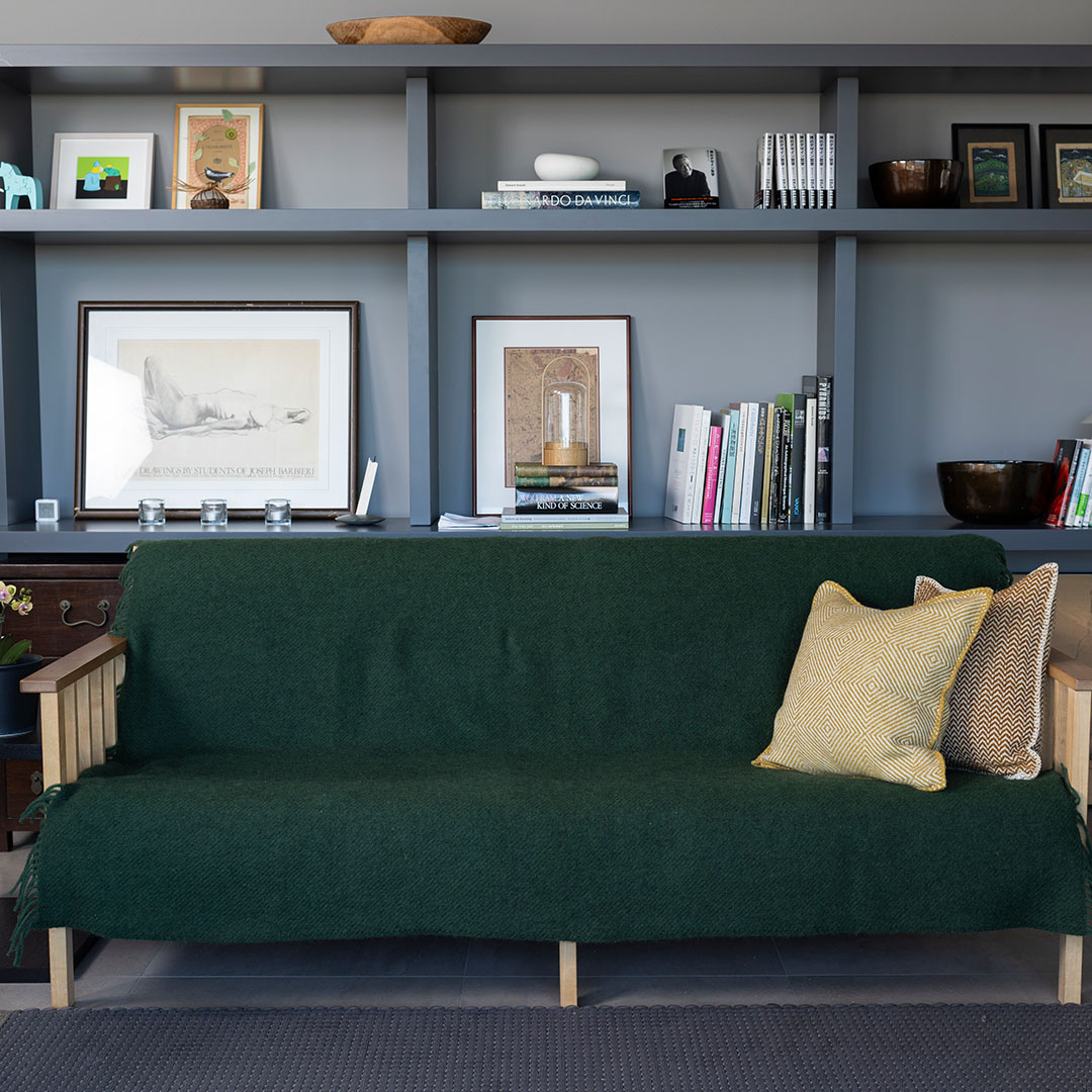 KLIPPAN/クリッパン スロー ゴットランド ボトルグリーン