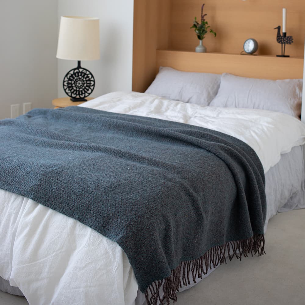 KLIPPAN/クリッパン リサイクルウールスロー ウェーブ グリーン