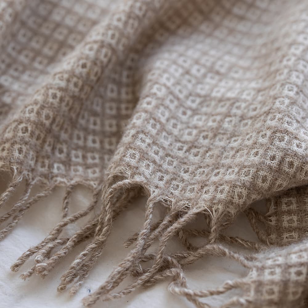 KLIPPAN/クリッパン バンブー＆ウールスロー ジャヴァ ベージュ