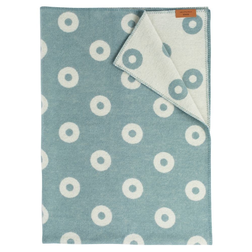 KLIPPAN/クリッパン ウール シングルブランケット リングス グレー