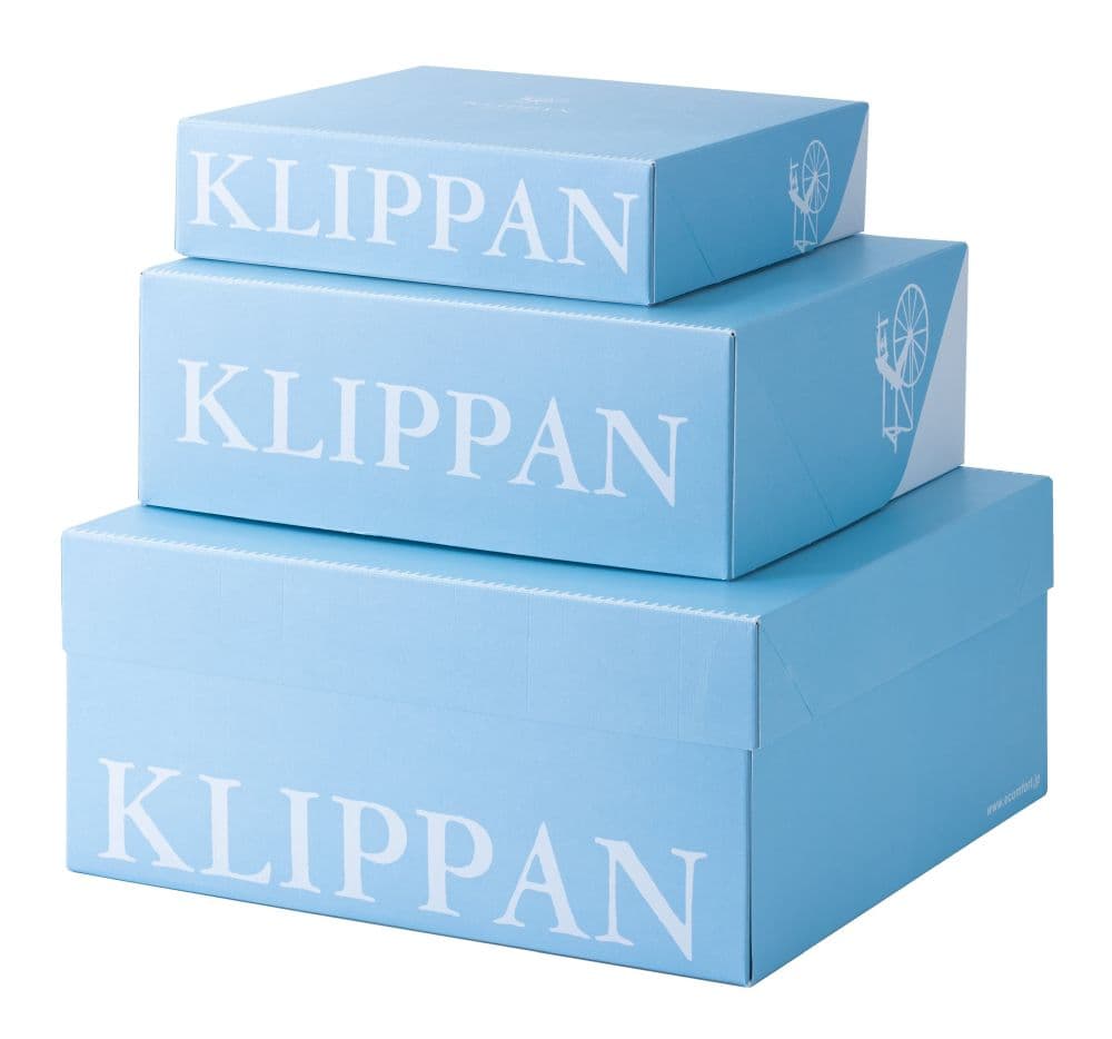 KLIPPAN/クリッパン　リサイクルウールクッションカバー　グースアイ　グレー