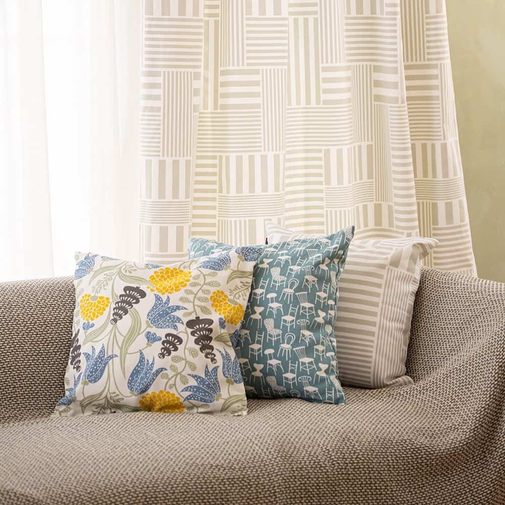 KLIPPAN/クリッパン クッションカバー チェアーズ イエロー