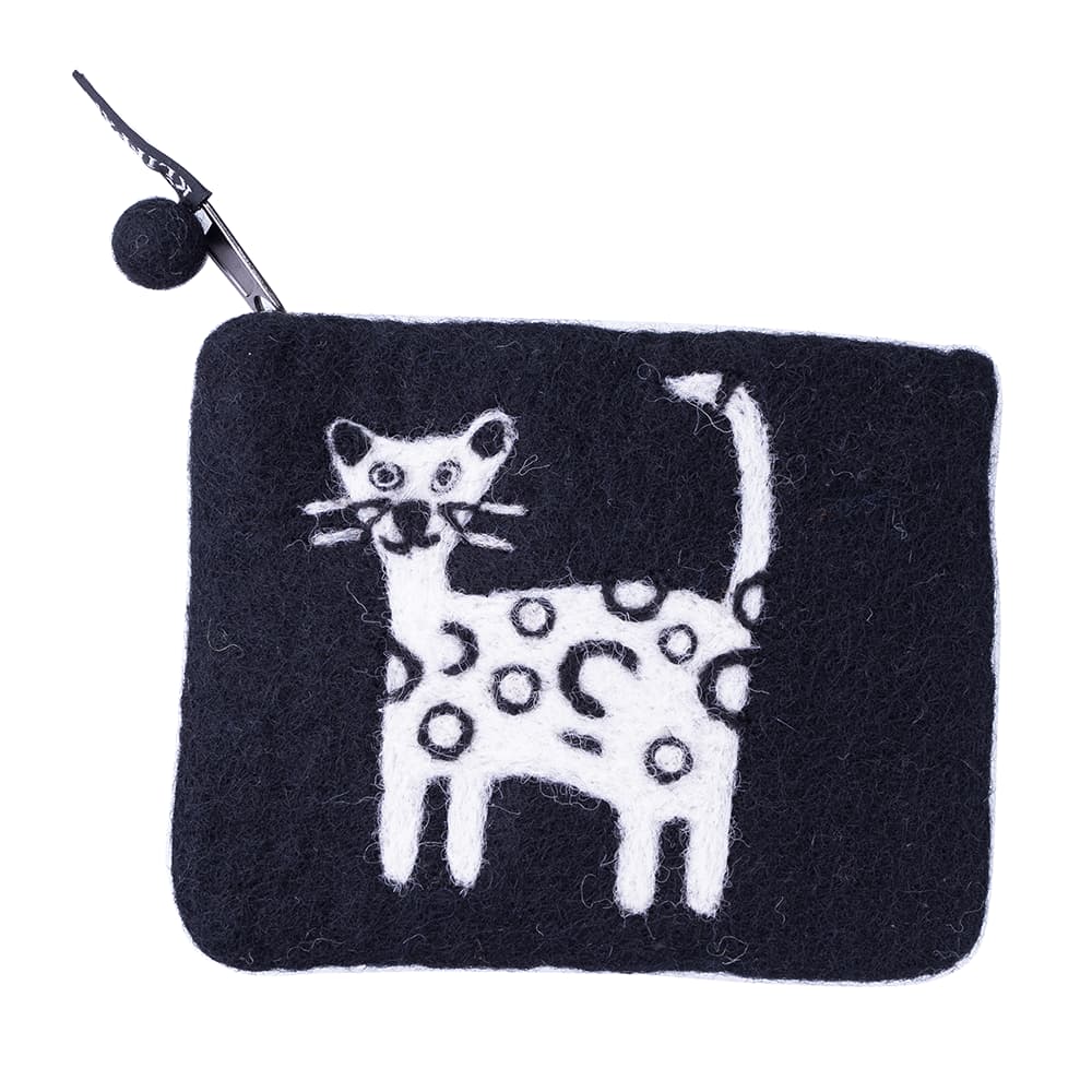 KLIPPAN/クリッパン フェルトポーチ アルマ ブルー | サステナブル