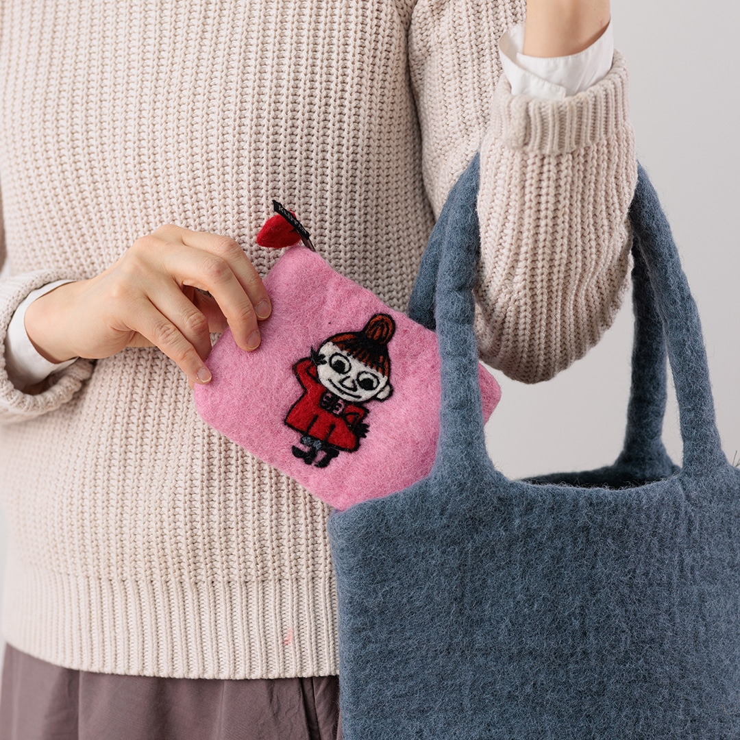 KLIPPAN/クリッパン フェルトポーチ リトルミイ ピンク | サステナブル