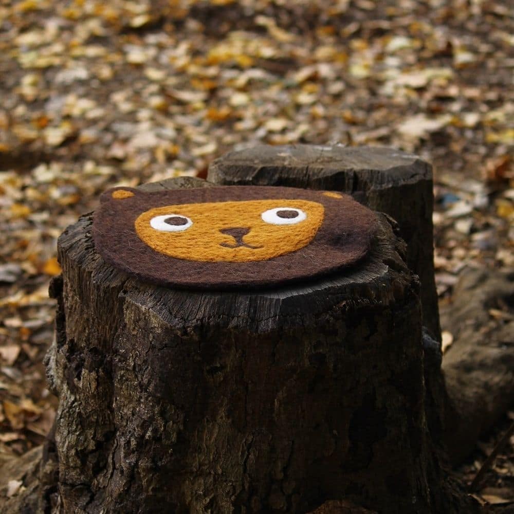 KLIPPAN/クリッパン フェルトシートパッド グスタフ (ブラウン