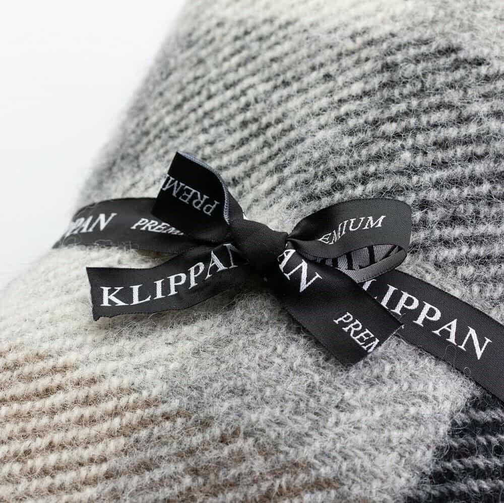 KLIPPAN/クリッパン　ウール　ミニブランケット　CHOUCHO　ブラック