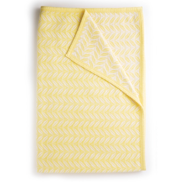 KLIPPAN/クリッパン シュニールコットン シングルブランケット リーフ