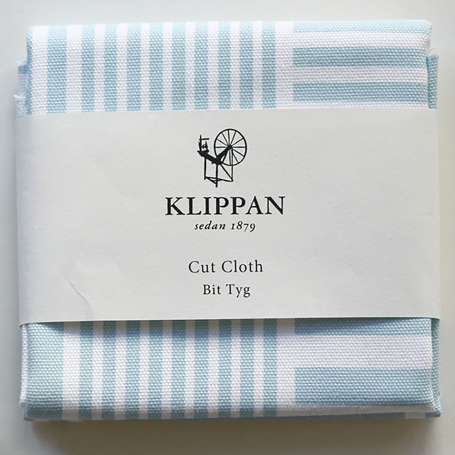 KLIPPAN/クリッパン　ファブリックロール　［1M単位カット］　ストライプス　ヘルシンキブルー（150cm幅）