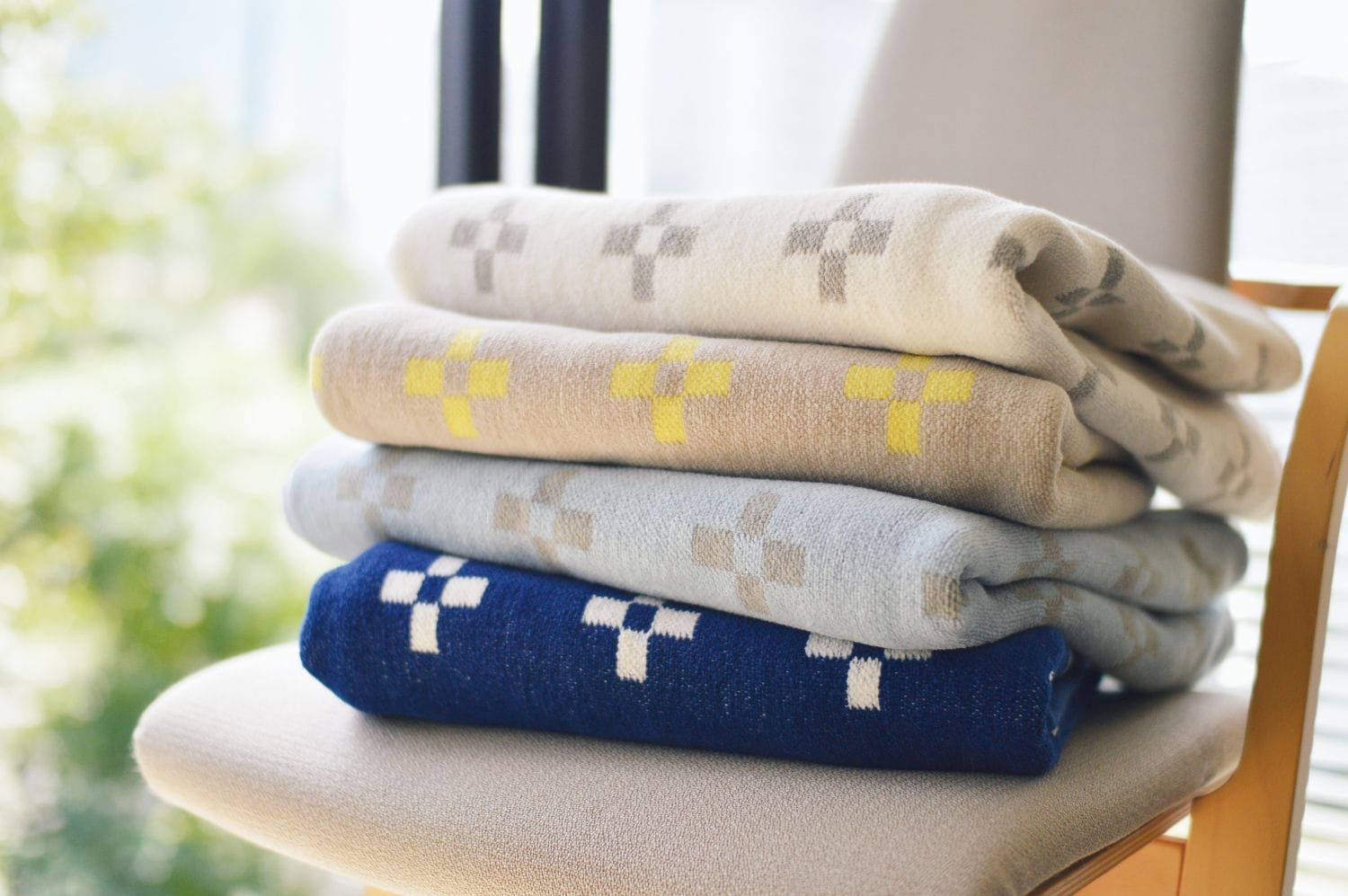 上品コーデはコレで安心！ KLIPPAN/クリッパン シングルブランケット シュニールコットン 布団・毛布