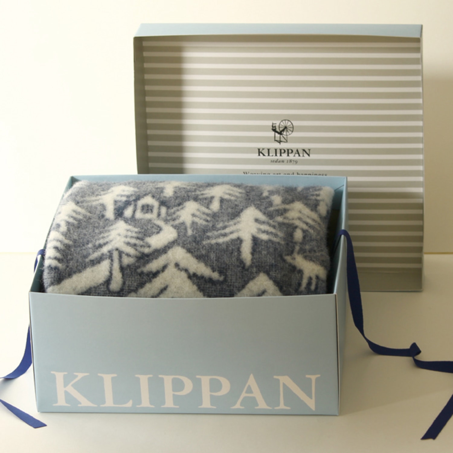 KLIPPAN/クリッパン ウール シングルブランケット LAKE IN THE VALLEY