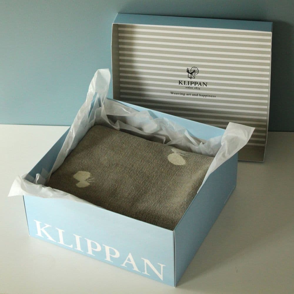 KLIPPAN/クリッパン　シュニールコットン　シングルブランケット　CHOUCHO　グレー