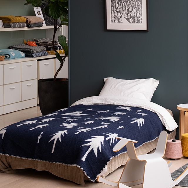 KLIPPAN/クリッパン エコウール ウール シングルブランケット horses