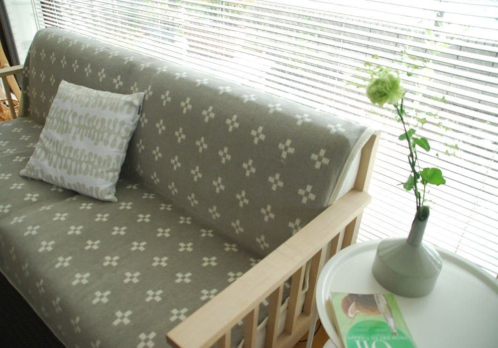 KLIPPAN コットンシングルブランケット シャーンスンド グレー cotton blanket シャーンスンド シングル（gray）140×180cm