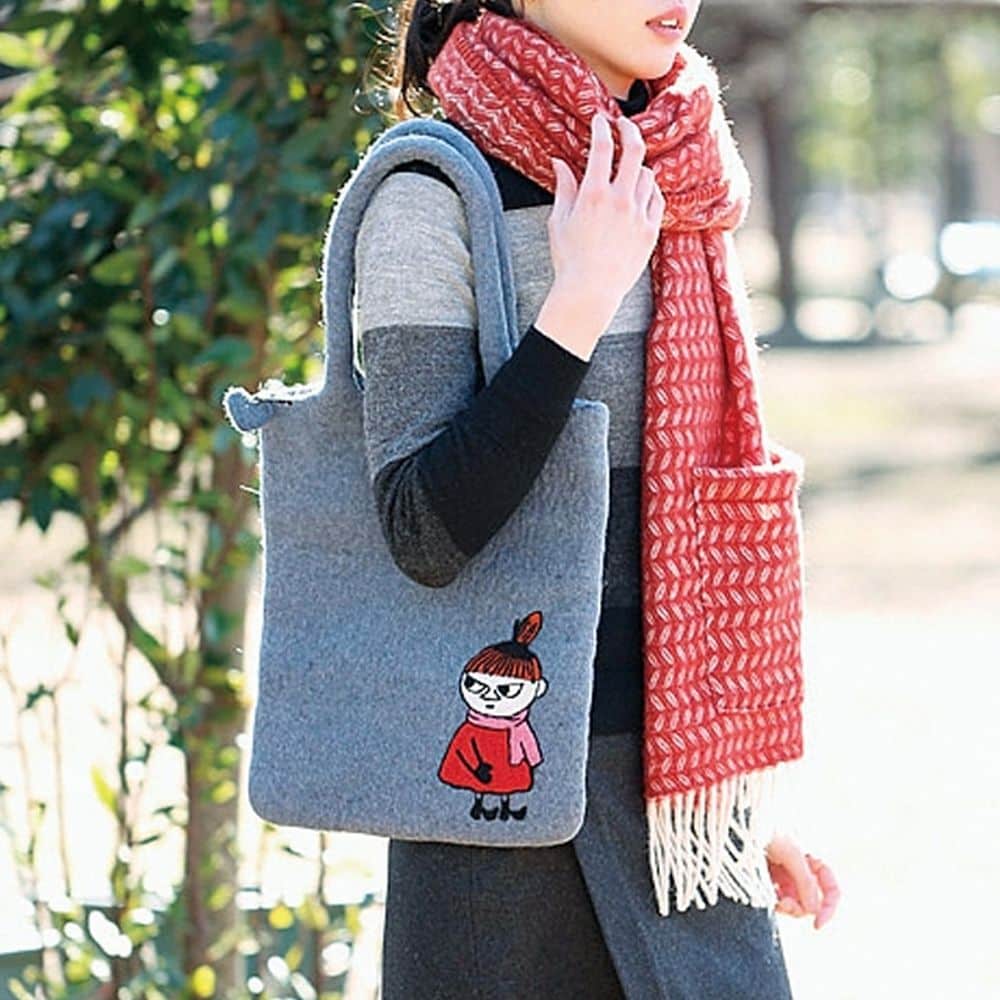 KLIPPAN/クリッパン フェルトバッグ スニーキーミイ グレー