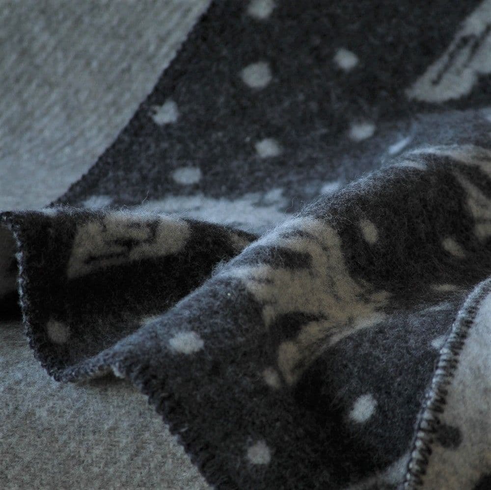 KLIPPAN/クリッパン エコウール ウール ミニブランケット birds in the