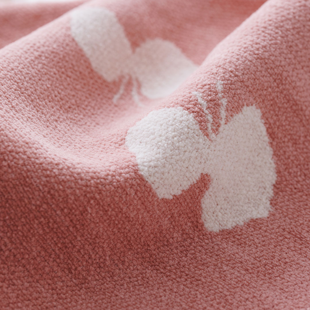 【美品】KLIPPAN クリッパン ウールブランケット　ピンク KLIPPAN/クリッパン ウール シングルブランケット リングス