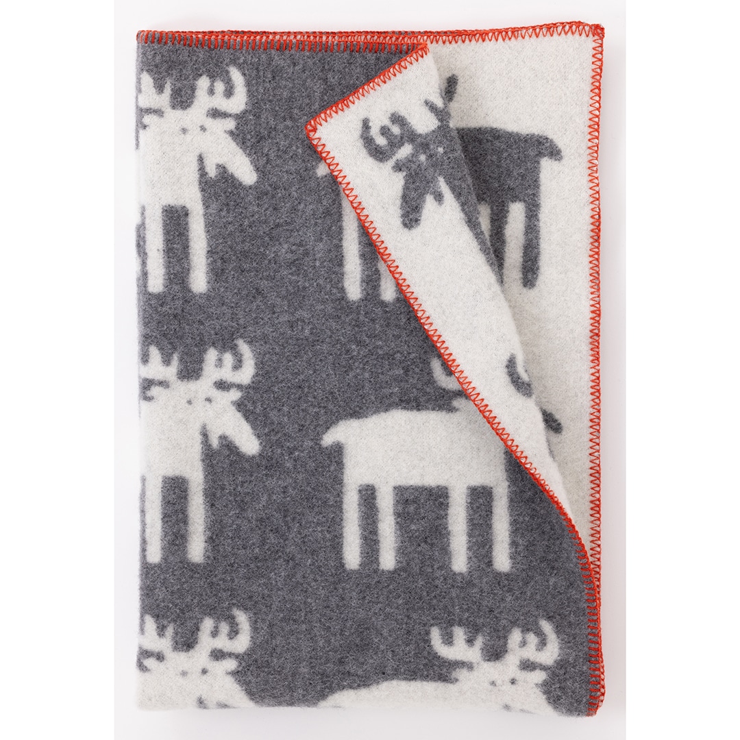 KLIPPAN/クリッパン ウール ハーフブランケット ベングトのムース