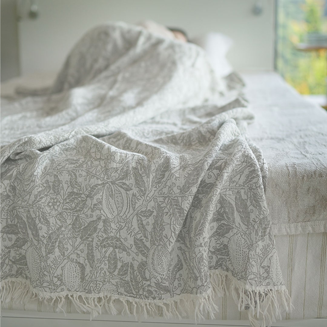 KLIPPAN/クリッパン コットンスロー フルーツ オリーブ | サステナブル