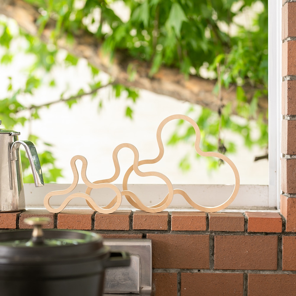 majamoo/マヤムー 白樺のポットスタンド ナチュラル S | サステナブル