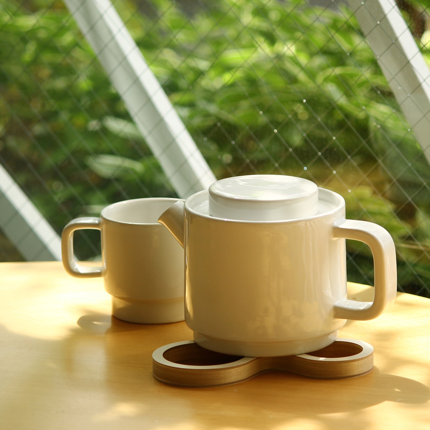 majamoo/マヤムー 白樺のポットスタンド ナチュラル L | サステナブル