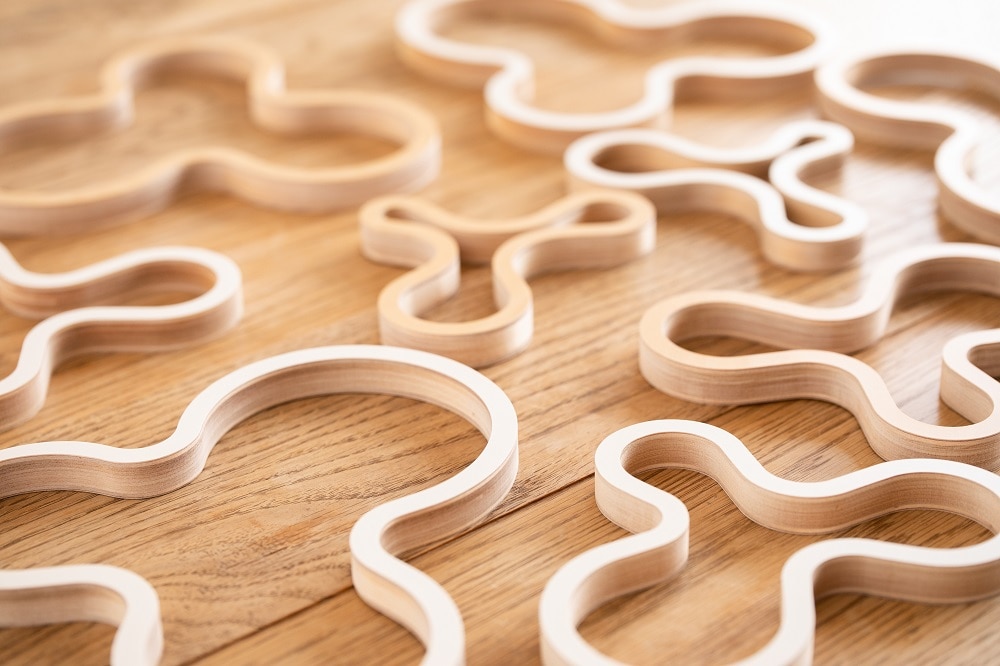 majamoo/マヤムー 白樺のポットスタンド ナチュラル M / L セット