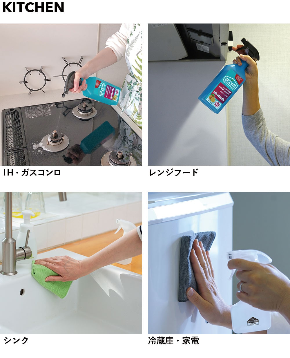 水とクロスと酵素の力で家をナチュラルな状態に戻す サステナブルクリーニング スターターセット