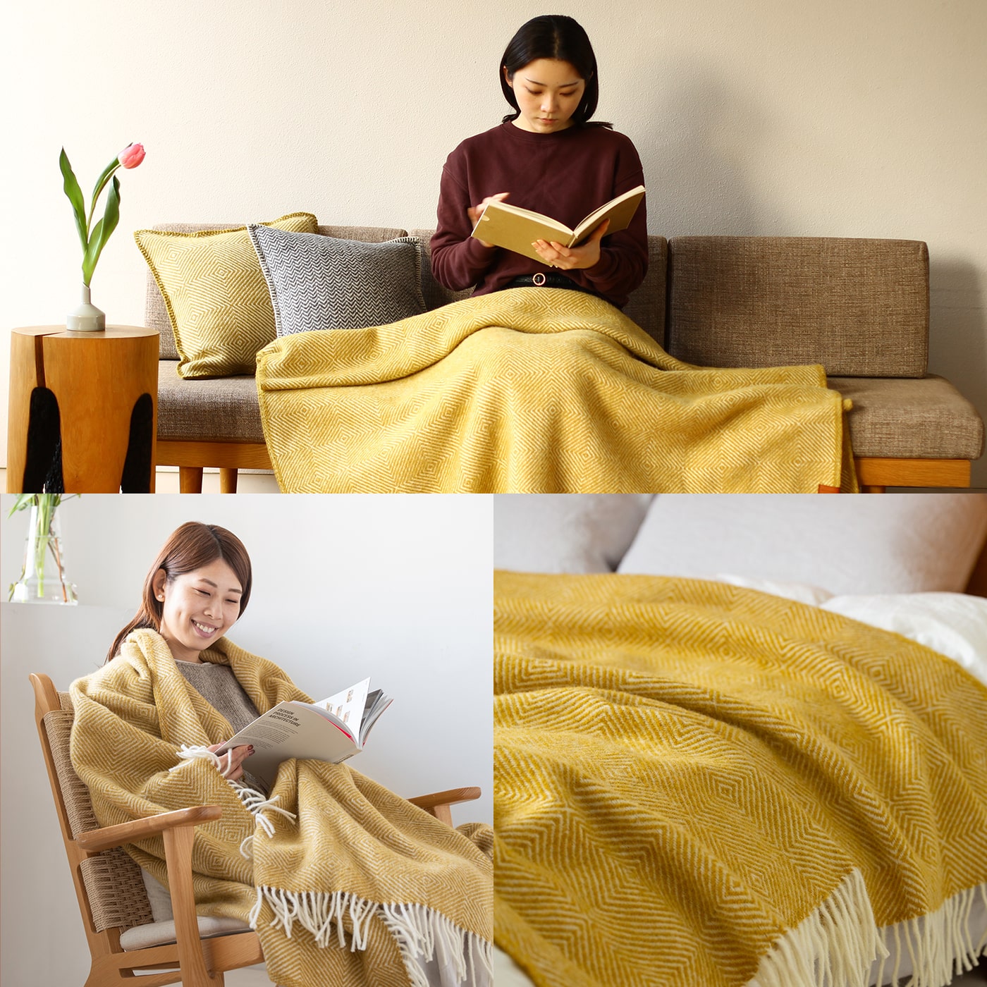 いつでもどこでもふんわり ウールスローのぬくもりはしあわせ時間