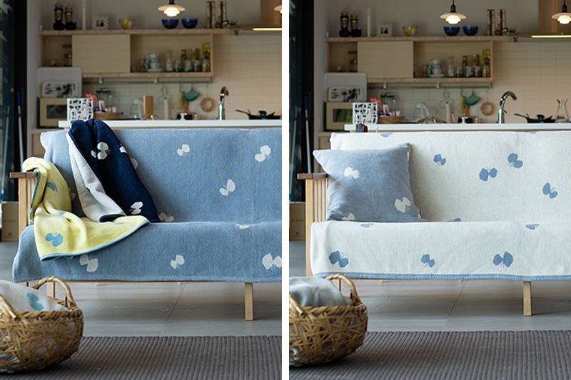 vans 50周年記念　ブランケット　マルチカバー　ソファカバー　159x133 華やかなパッチワーク調マルチカバー - ベルーナ【公式】