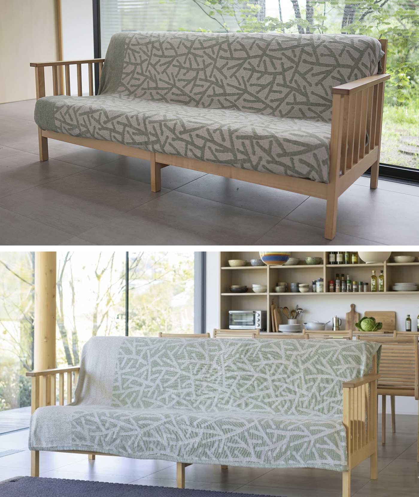 キャンペーン中】ギャッベ ソファ前 117×80 黄金色 生命の木 花 ザクロ