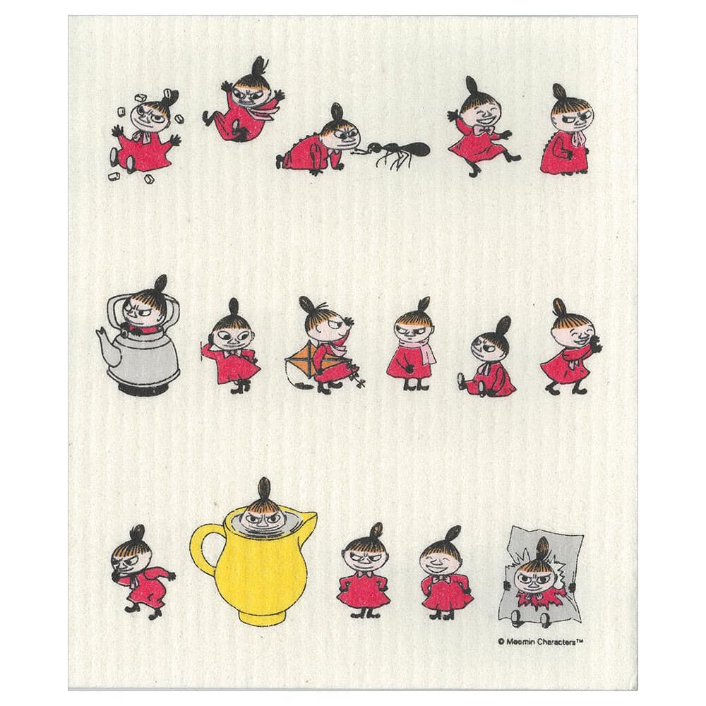 水切りマット スポンジワイプ ムーミン谷の仲間たち ブルー