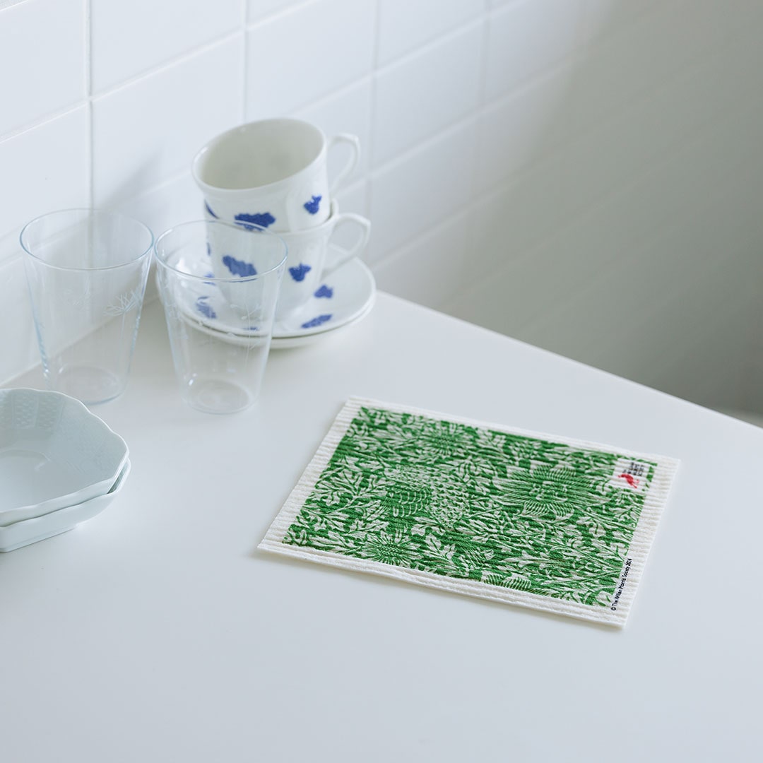 スポンジワイプ William Morris バード＆アネモネ | サステナブル