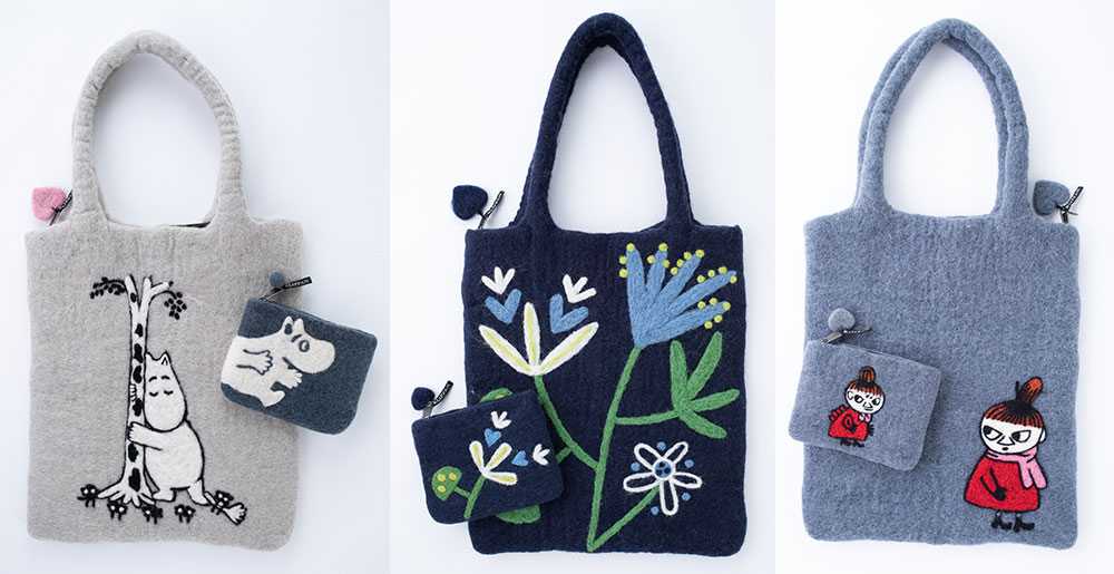 KLIPPAN/クリッパン フェルトバッグ スニーキーミイ ブラック